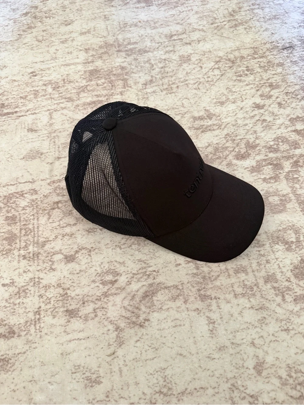 Tentree InMotion Altitude Hat Adjustable Repreve Mesh Baseball Cap Black OS